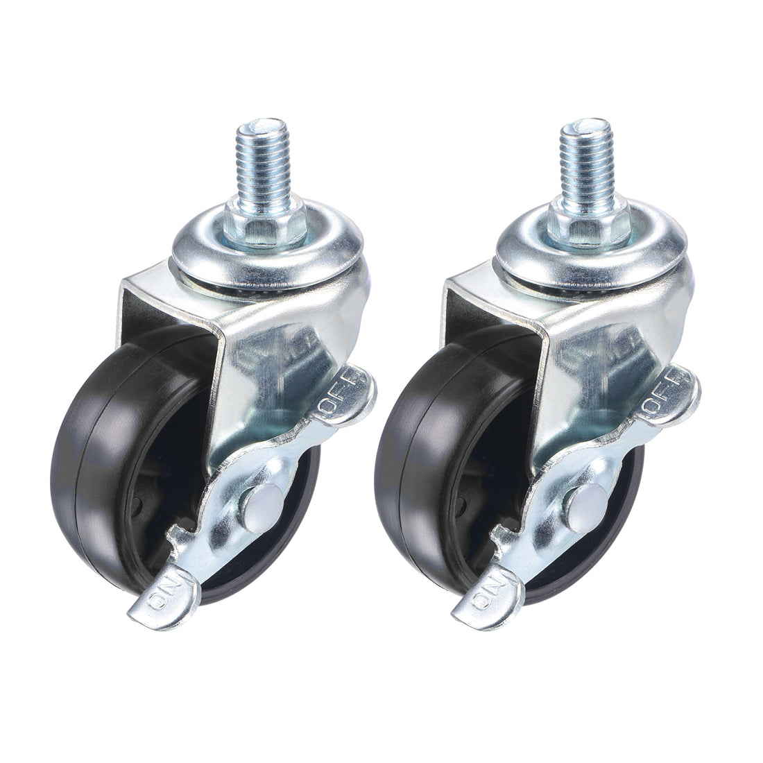 Harfington Swivel Stem Caster with Brake Diameter for Workbench Trolley, TPE