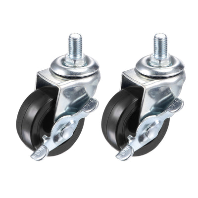 Harfington Swivel Stem Caster with Brake Diameter Load Capacity, for Workbench, PU