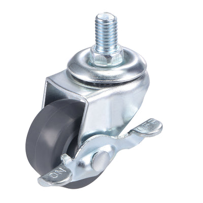 Harfington Swivel Stem Caster with Brake Diameter Load Capacity, for Workbench Trolley, TPE