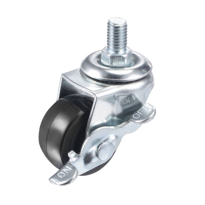 Harfington Swivel Stem Caster with Brake Load Capacity, for Workbench Trolley, PU