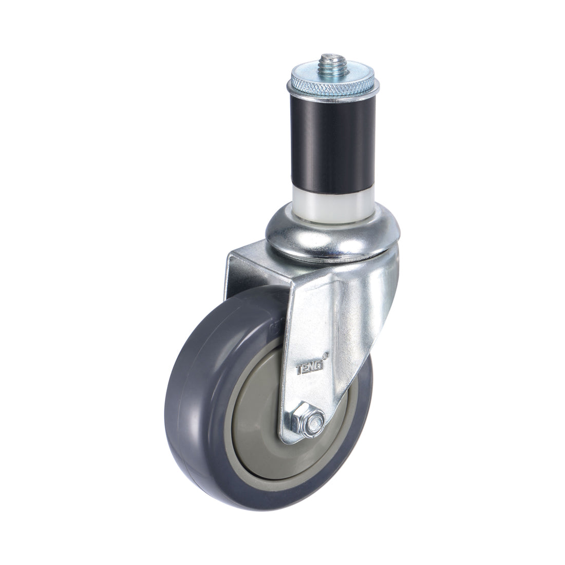 Harfington Swivel Expanding Stem Caster Diameter Load Capacity, for Kitchen Prep Tables, Rubber
