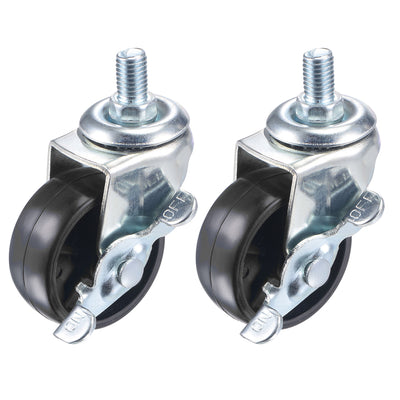 Harfington Swivel Stem Caster with Brake for Trolley, Nylon