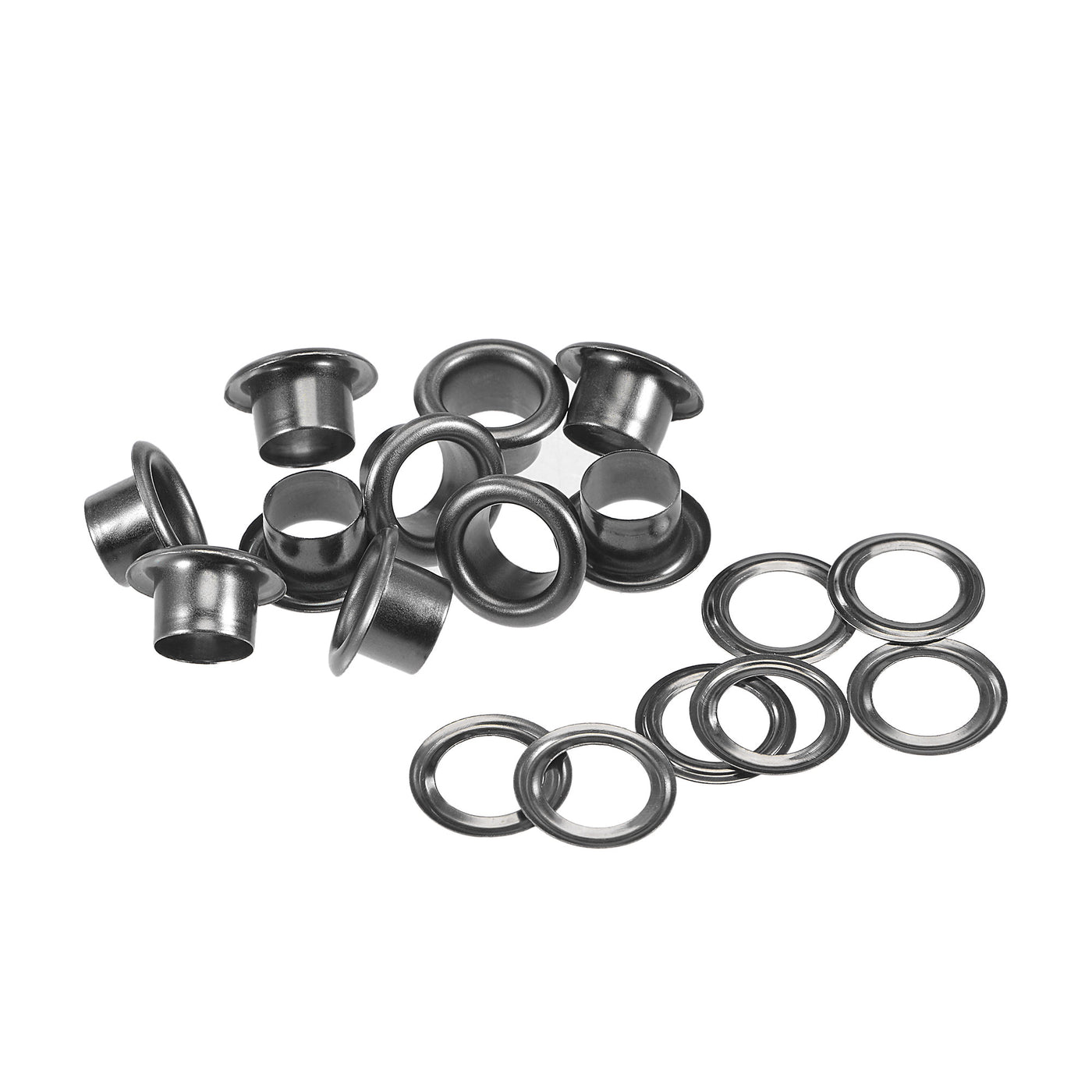 Harfington Grommets Eyelets with Washers Kit, Alloy Grommet for Leather