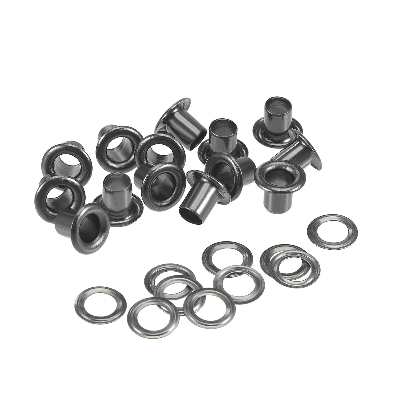 Harfington Grommets Eyelets with Washers Kit, Copper Grommet Chrome Plated for Clothes