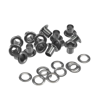 Harfington Grommets Eyelets with Washers Kit, Copper Grommet Chrome Plated for Clothes