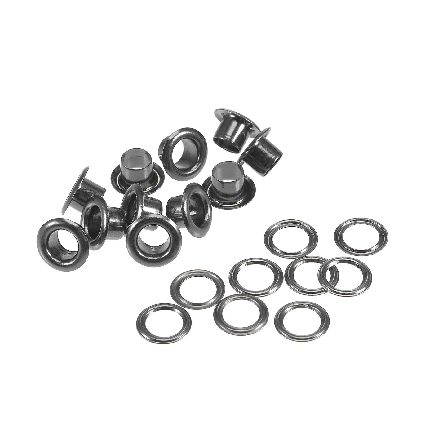 Harfington Grommets Eyelets with Washers Kit, Copper Grommet Chrome Plated for Craft