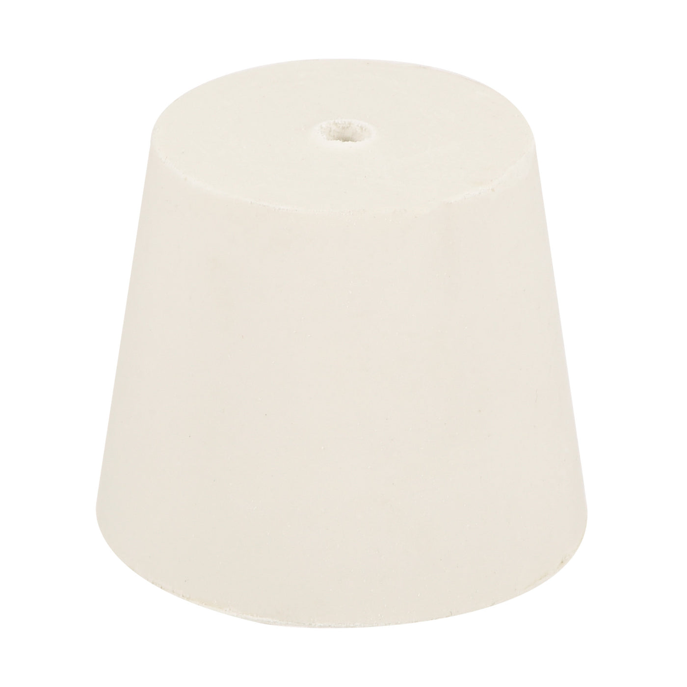 Harfington Rubber Tapered Plug with Hole White for Sandblasting, Laboratory Use