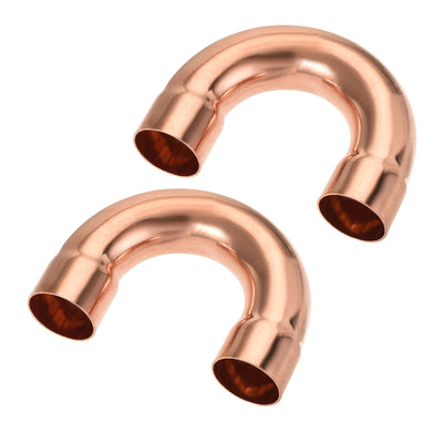 Harfington 180 Degree Return Bend Copper Fitting Welded Elbow Connection, for HVAC Refrigeration
