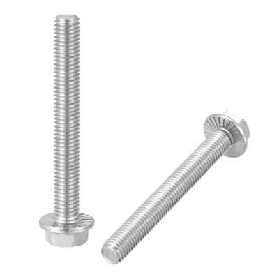 Harfington Hex Serrated Flange Bolts Screws Metric Thread 304 Stainless Steel